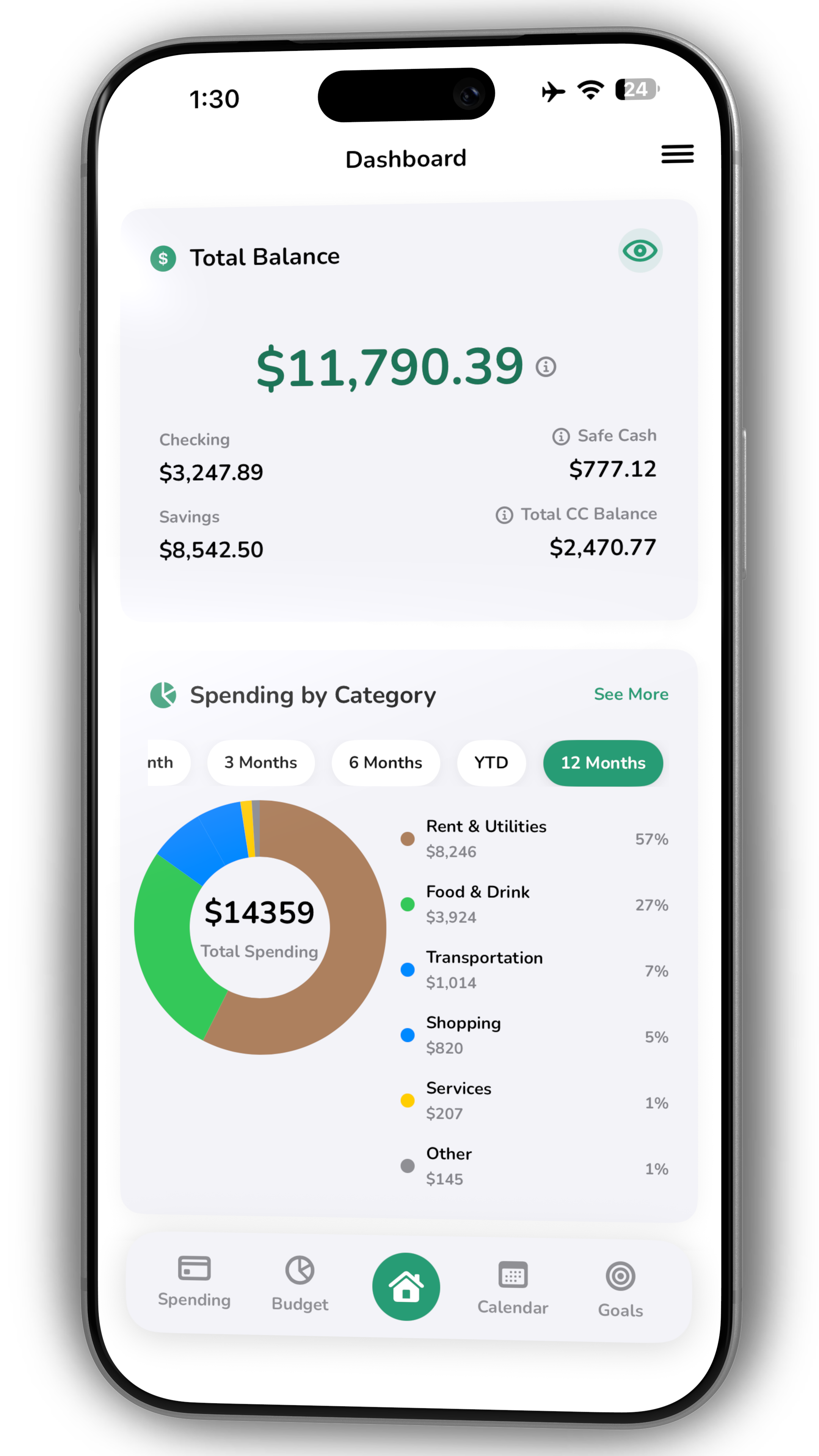 Pancake app automated tracking screen